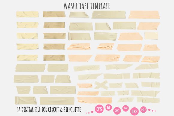 Download Washi Tape Template Svg | Washi Tape Svg - Washi tape Collection