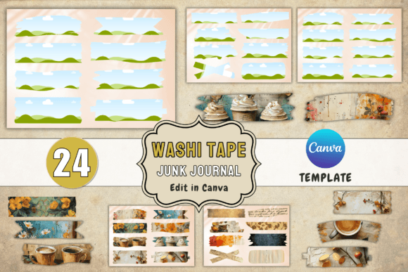 Download Canva Washi Tape Template Canva Frames - Washi tape Collection