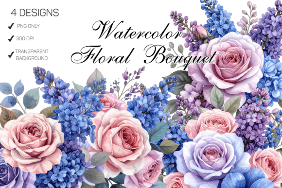 Download Watercolor Floral Bouquet Wedding - Floral bouquet Collection