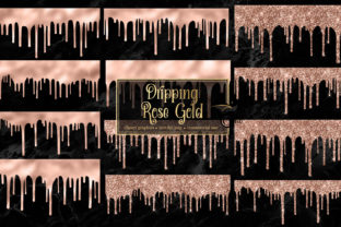 Download Dripping Rose Gold Clip Art Overlays - Overlays Collection